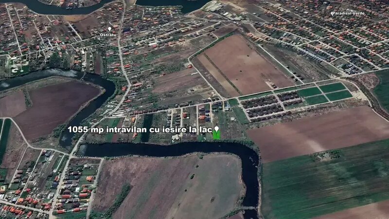 Corbeanca Teren Intravilan 1055 mp pe Malul Lacului in Ostratu